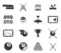 Billiards simply icons