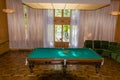 Billiards table in the former country of the Soviet leaders ( St