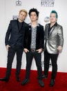 Billie Joe Armstrong, Tre Cool and Mike Dirnt Royalty Free Stock Photo