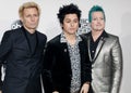 Billie Joe Armstrong, Tre Cool and Mike Dirnt Royalty Free Stock Photo