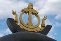 Close up image of the Billionth Barrel Monument is a monument located in Seria, Brunei.