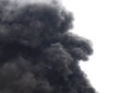 Billowing black smoke Royalty Free Stock Photo