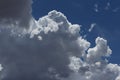 Billowing Clouds in Blue Sky Royalty Free Stock Photo