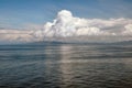 Billowing Clouds From Deck Of Cruise Ship