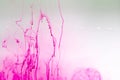 Billowing clouds of fluid with pink color Royalty Free Stock Photo
