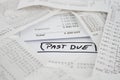 Bills to be paid Royalty Free Stock Photo