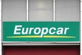 Europcar logo on a wall