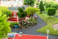 Lego model of a street scene at Legoland Billund