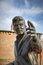 Billy Fury Statue Memorial, Albert Dock, River Mersey, Liverpool, UK. 11th June 2014