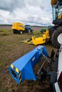 Bilohirya, Khmelnytsky region, Ukraine - August 15, 2019: Presentation of agricultural technology -Top Soil Cartographer, SN-0089