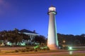 Biloxi, Mississippi Lighthouse at Night Royalty Free Stock Photo