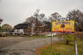 Australian bushfire aftermath: Burnt building of Tutty Frutty Cafe