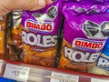 Bimbo bread roles con canela packaging in the supermarket Mexico