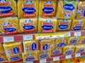 Bimbo toast white bread packaging in the supermarket in Mexico