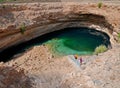 Bimmah sinkhole, Oman Royalty Free Stock Photo
