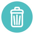 Bin, delete Bold Vector Icon which can be easily edited or modified Royalty Free Stock Photo