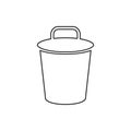 bin icon. Element of web for mobile concept and web apps icon. Thin line icon for website design and development, app development Royalty Free Stock Photo
