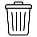 Bin  Isolated Vector icon easily edit or modify Royalty Free Stock Photo