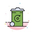 Bin, Recycling, Energy, Recycil bin Abstract Flat Color Icon Template Royalty Free Stock Photo