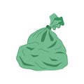 bin trash bag cartoon vector illustration Royalty Free Stock Photo
