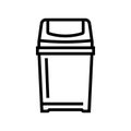 bin waste sorting line icon vector illustration Royalty Free Stock Photo