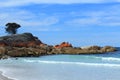 A Beautiful and Hot Day at Binalong Bay, Tasmania, Australia Royalty Free Stock Photo