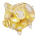 Binance Coin (BNB) Clear Glass piggy bank