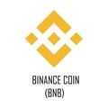 Binance coin BNB cryptocurrency logo and symbol