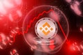 Binance Coin BNB bubble, crash down drop