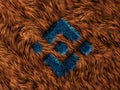 Binance Crypto Hair Fur Abstract Modern 3D Illustration Concept