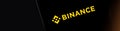 Binance editorial banner. Illustrative banner for news about Binance - a cryptocurrency exchange and a trading platform