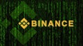 Binance is a finance exchange market. Crypto Currency background concept. Royalty Free Stock Photo