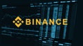 Binance is a finance exchange market. Crypto Currency background concept. Royalty Free Stock Photo