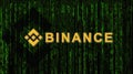 Binance is a finance exchange market. Crypto Currency background concept.