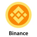 Binance icon, flat style