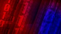 Binary code rectangles digital backdrop for cyber security, machine learning, and big data analysis in computer science Royalty Free Stock Photo