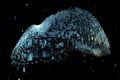 Binary Cloud: Futuristic High-Tech Data Storage in 8k Detail