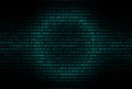 Binary code abstract background, Digital communication Royalty Free Stock Photo