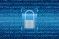 Binary code abstract background, Digital communication code Royalty Free Stock Photo