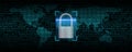Binary code abstract background, Digital communication code Royalty Free Stock Photo