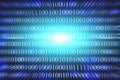 Binary code abstract background. Modern Technology internet communication and network data in cyberspace concept Royalty Free Stock Photo