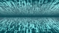 Binary code algorithm machine learning, abstract vector technology backgrounds Royalty Free Stock Photo