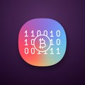 Binary code app icon Royalty Free Stock Photo