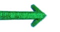 Binary code arrow moving forward Royalty Free Stock Photo