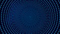 Binary code background. Blue tunnel from zero and one digits. Big data concept. Royalty Free Stock Photo