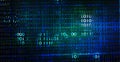 Binary code background. Concept of big data and artificial intelligence. Digital technology. Royalty Free Stock Photo