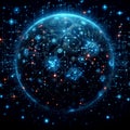 Digital Abstract technology background binary speed communications Royalty Free Stock Photo