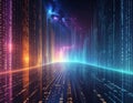 Generated image Binary Code Background, Digital Abstract technology background, Cyber abstract background Royalty Free Stock Photo