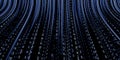 Binary code background hacker binary data computer hacking Technology of digital binary information screen 3d illustration Royalty Free Stock Photo