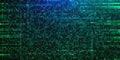 Binary code background. Numbers 1, 0 displayed on monitor screen. Royalty Free Stock Photo